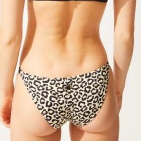 Solid & Striped The Morgan Bikini Bottom in Leopard Size XL - Picture 8 of 11